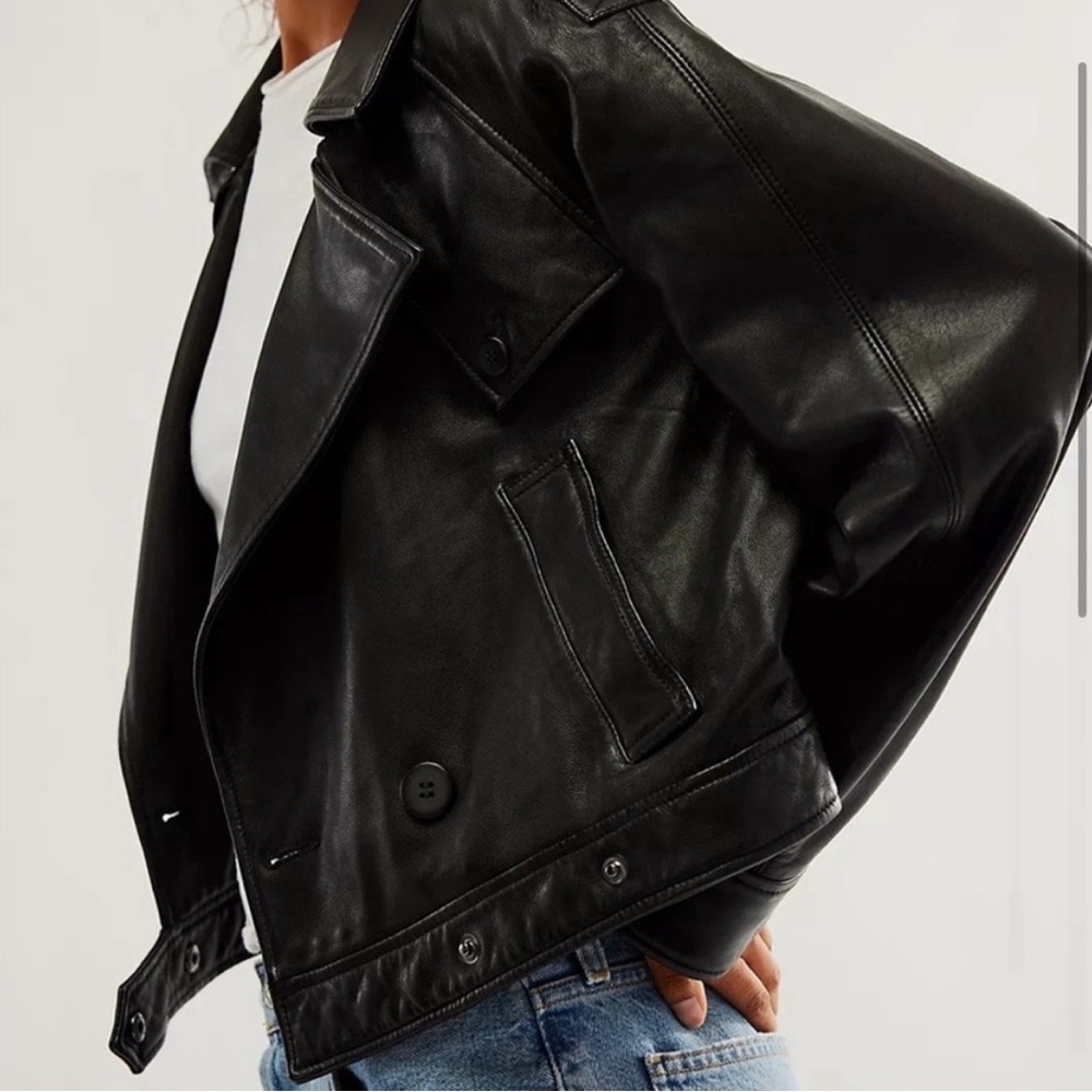 Free People Modern Chemistry Leather Jacket